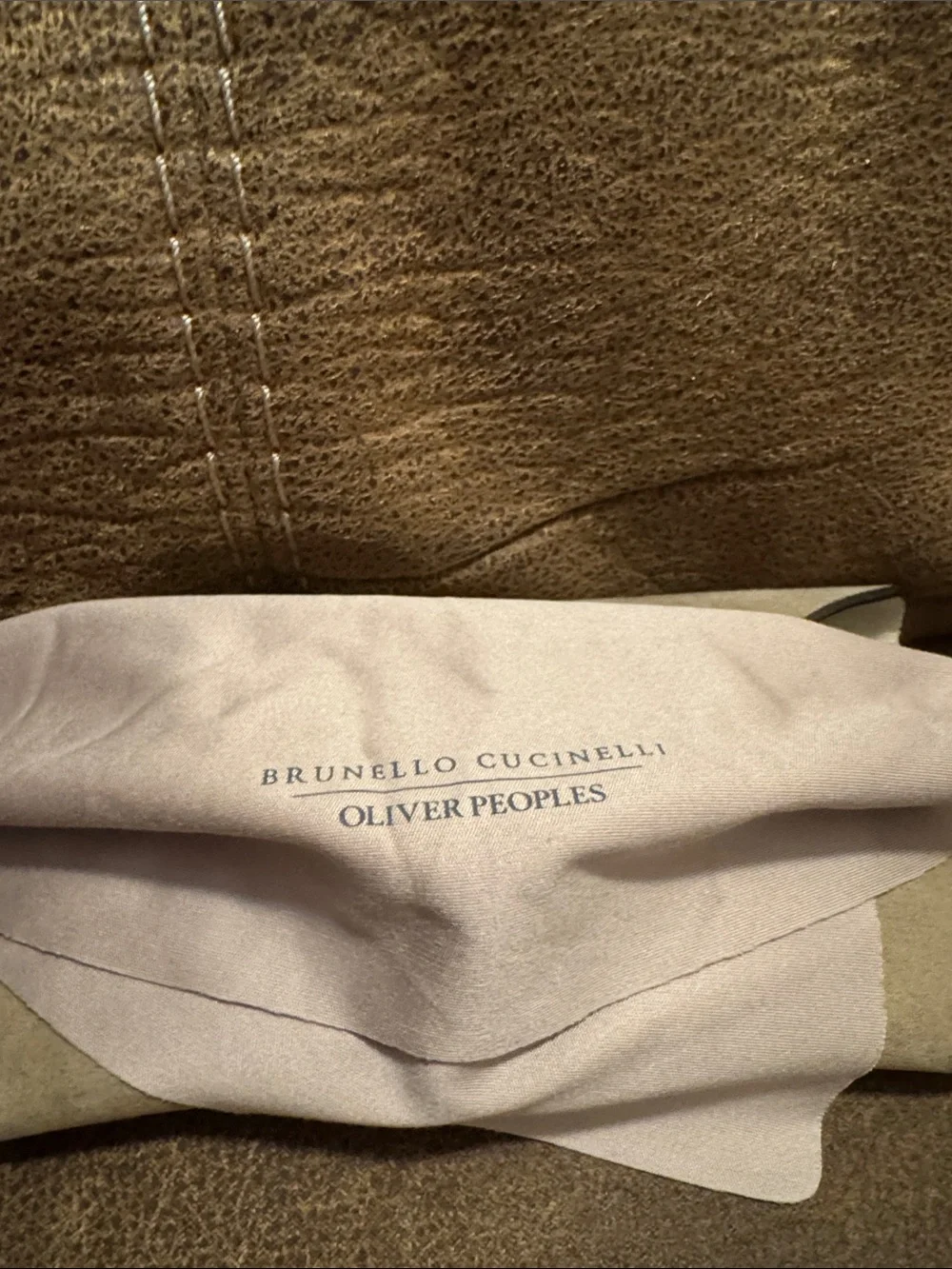Brunello Cucinelli x Oliver Peoples Disoriano Aviator Sunglasses with Case